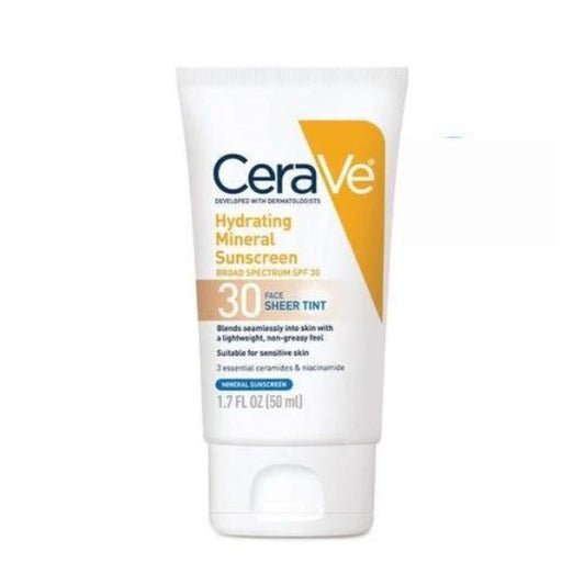 CeraVe Hydrating Mineral Tinted Face Sunscreen Lotion SPF 30 - 50ML