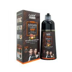 Laser White Dye Shampoo Dark Brown with Argan Oil 420ML