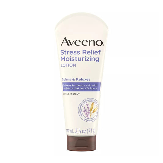 Aveeno Stress Relief Lotion with Lavender Oatmeal to Calm and Relax 71G