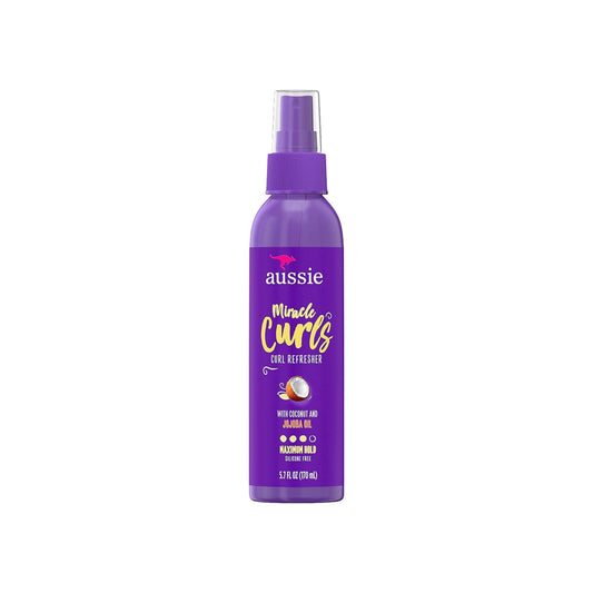 Aussie Miracle Curls Refresher Spray Gel with Coconut and Jojoba Oil 170ML