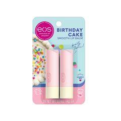 Eos Natural Shea Lip Balm Birthday Cake For Sensitive Skin 2Pack