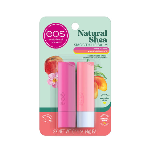 Eos Natural Shea Lip Balm Honey Apple and Mango Melonade All Day Moisture