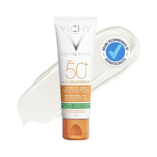 Vichy Capital Soleil Mattifying 3in1 Daily Shine Control Care 50SPF 50ML