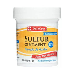 De La Cruz 10% Sulfur Ointment Acne Medication 73.7GRAM