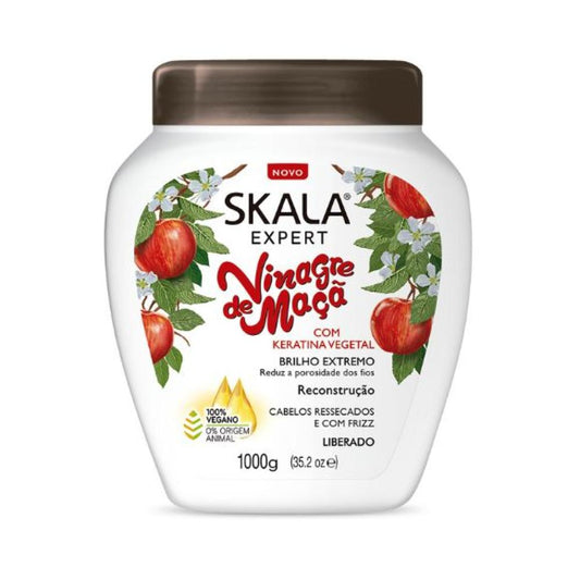Skala Moisturizing Apple Cider Vinegar and Keratin Cream for Dry and Curly Hair 1000G