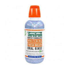 TheraBreath Whitening Oral Rinse Dazzling Mint 473ML