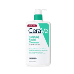 CeraVe Foaming Facial Cleanser and Makeup Remover for Oily Skin 562ML