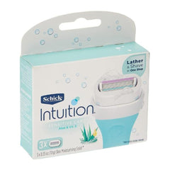 شيك انتويشن ملحقات موس الحلاقه برغوة الصبار وفيتامين اي 3 قطع