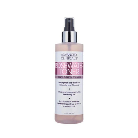 Advanced Clinicals Rosewater Toner Tone and Tighten Formula 237ML