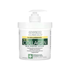 Advanced Clinicals Collagen Skin Rescue Lotion 454G