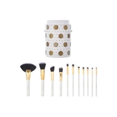 BH Cosmetics White Dot Collection Brush Set - 11 Piece