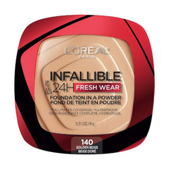 L'Oreal Paris Infallible 24 Hour Foundation in a Powder 140 Golden Beige