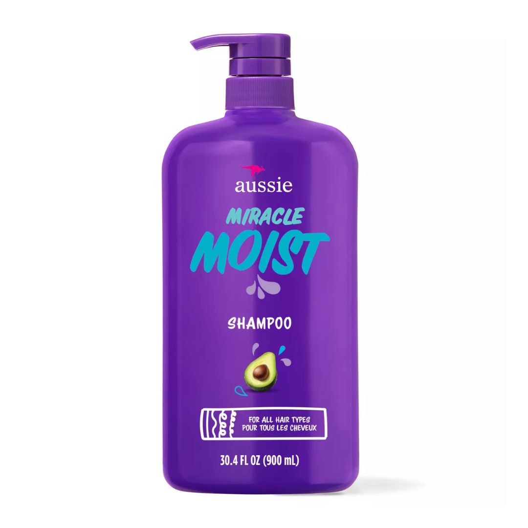 Aussie Miracle Moist Shampoo with Avocado and Jojoba Oil For Dry Hair 900ML