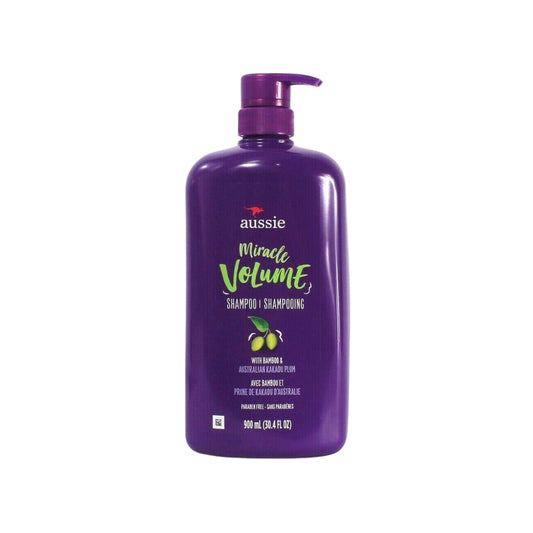 Aussie Miracle Volume Shampoo with Plum and Bamboo For Fine Hair 900ML
