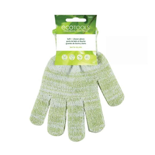 EcoTools Bath and Exfoliating Gloves Green