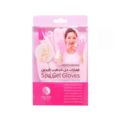 Spa System Gel Gloves for Hand Moisturizing and Softening - Pink