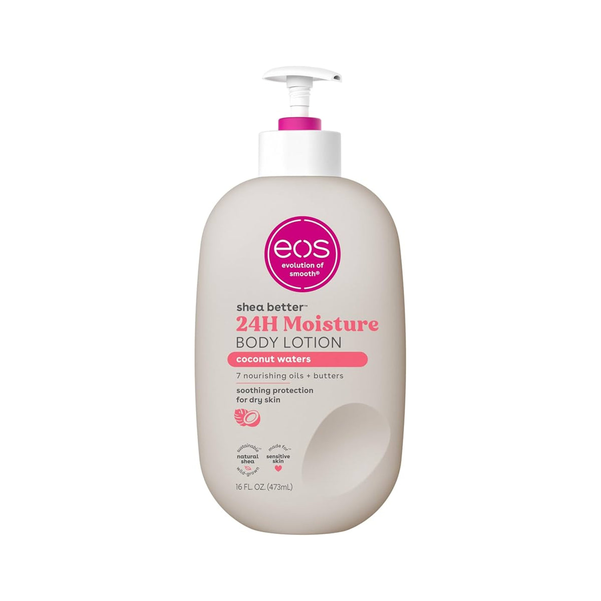 Eos Shea Better Body Lotion Coconut Waters 24Hour Moisture