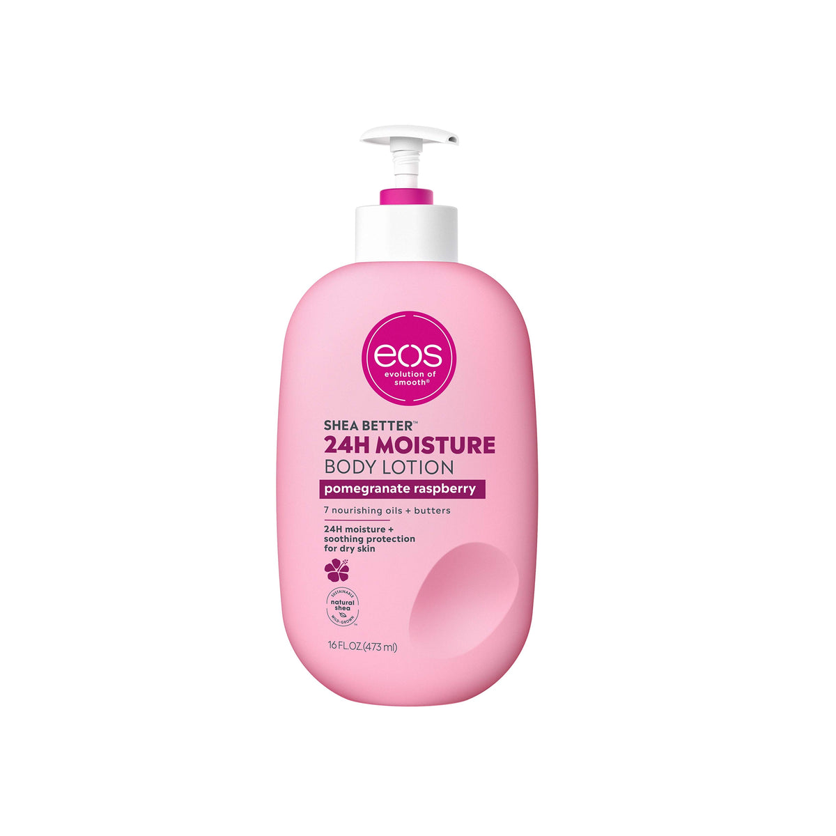 Eos Shea Better Body Lotion- pomegranate raspberry 24Hour Moisture
