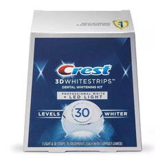 Crest 3D Whitestrips Professional White with Hydrogen Peroxide + LED Light Teeth Whitening Kit