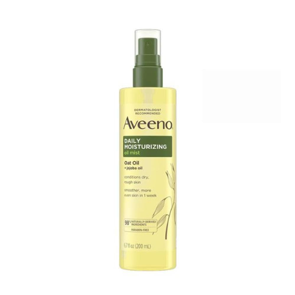 Aveeno Daily Moisturizing Oil Mist for Rough Sensitive Skin with Oat and Jojoba Oil - Unscented 200 ML