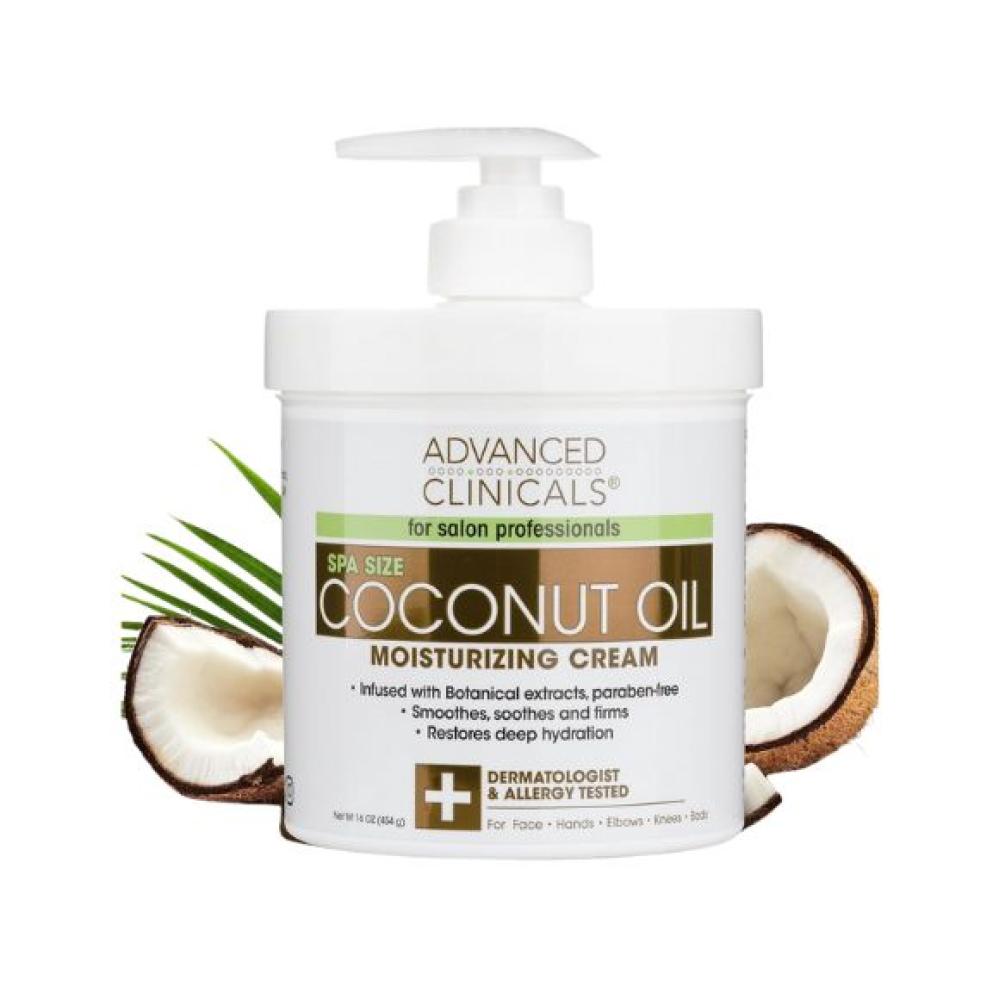 Advanced Clinicals Coconut Oil Moisturizing Cream 454G