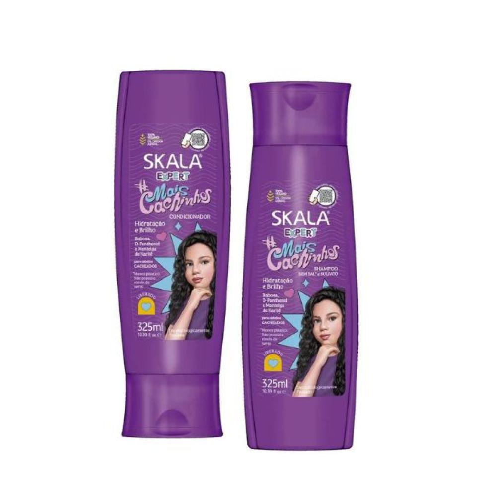 Skala Mais Cachinhos Shampoo and Conditioner Set for Kids with Curly Hair 325ML