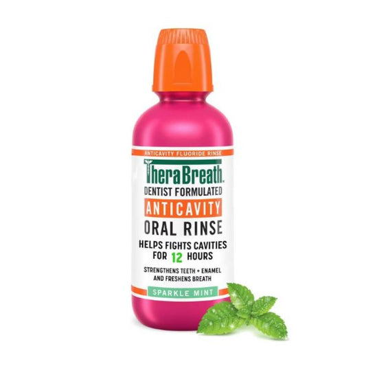 TheraBreath Fresh Breath Mouthwash 24 Hour Plus with Fluoride 473ML